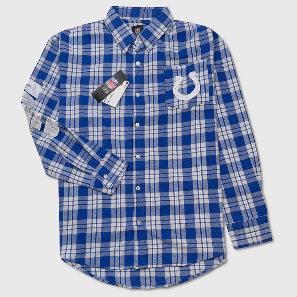 Indianapolis Colts / NFL / FOCO Flannel Shirt - NWT Mens Size XL -‎ #48202-YY1*